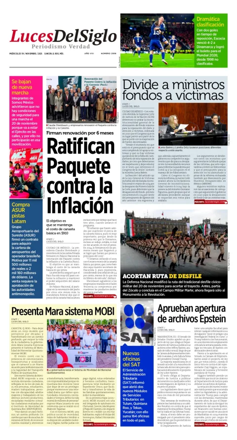 Portada de Luces del Siglo