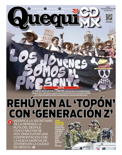 Portada de Quequi CDMX del jueves, 20 de noviembre de 2025