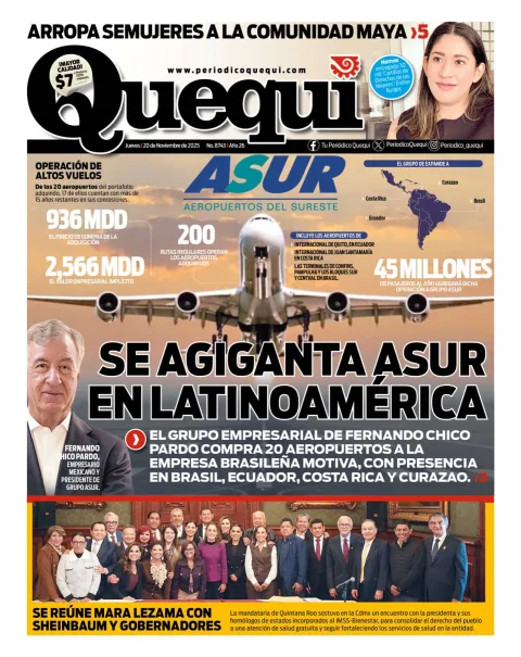 Portada de Quequi del jueves, 20 de noviembre de 2025
