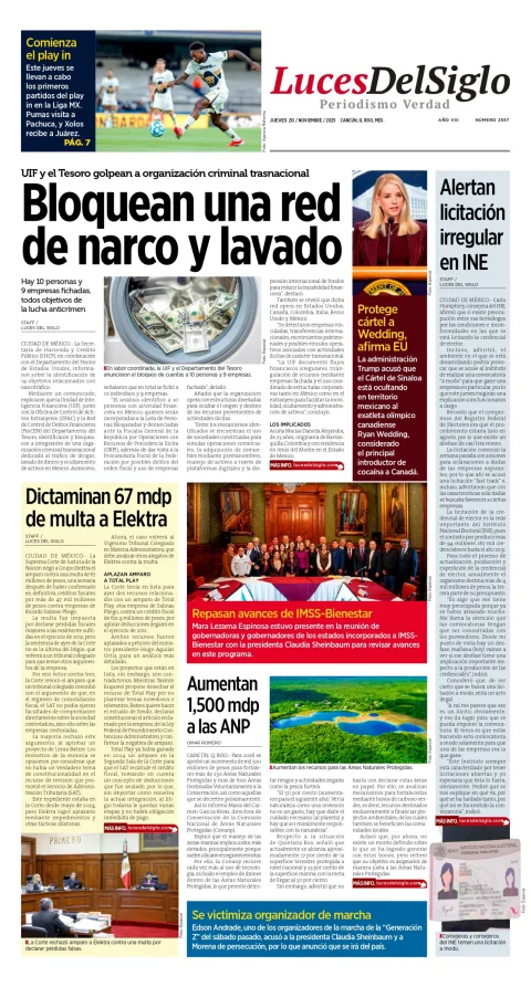 Portada de Luces del Siglo