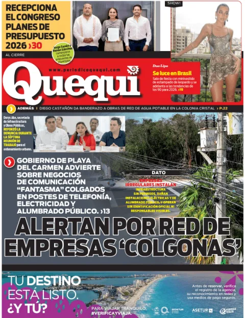 Portada de Quequi (contraportada) del jueves, 20 de noviembre de 2025