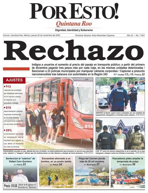 Portada de Por Esto (quintana Roo Cancun)