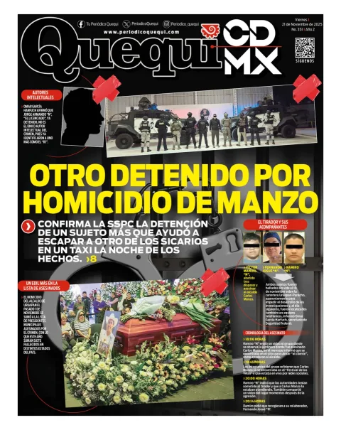 Portada de Quequi CDMX del viernes, 21 de noviembre de 2025