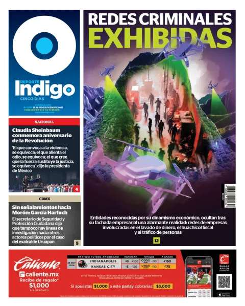 Portada de Reporte Indigo Guadalajara del viernes, 21 de noviembre de 2025
