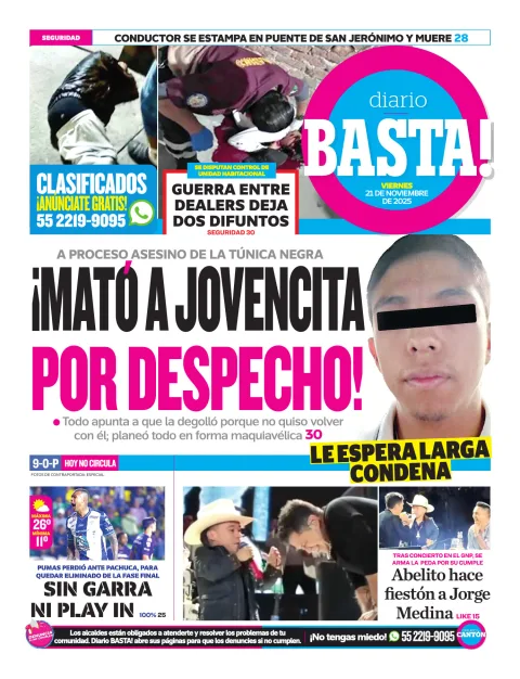 Portada de Basta! (contraportada )