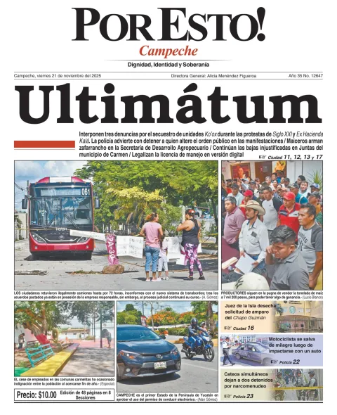 Portada de Por Esto (campeche)