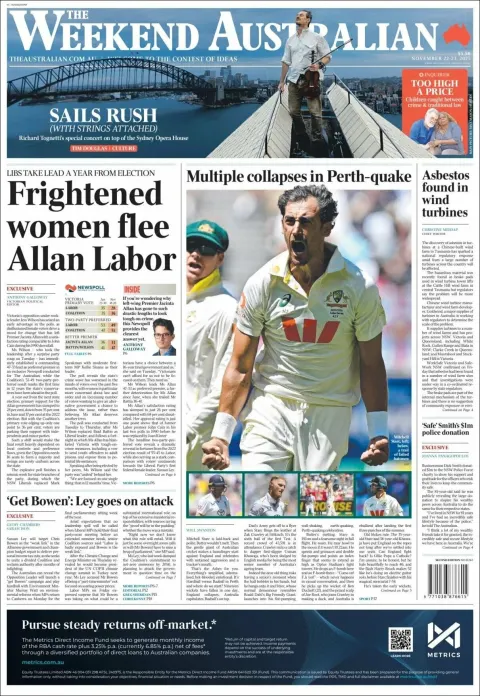 Portada de The Australian
