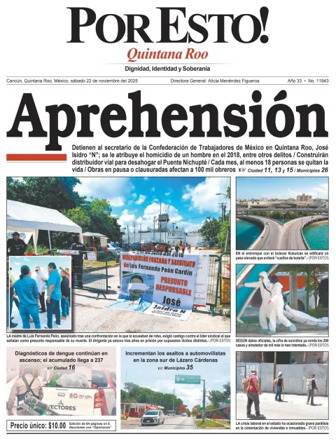 Portada de Por Esto (quintana Roo Cancun)