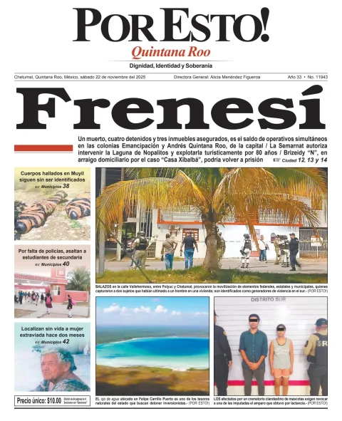 Portada de Por Esto (quintana Roo Chetumal)