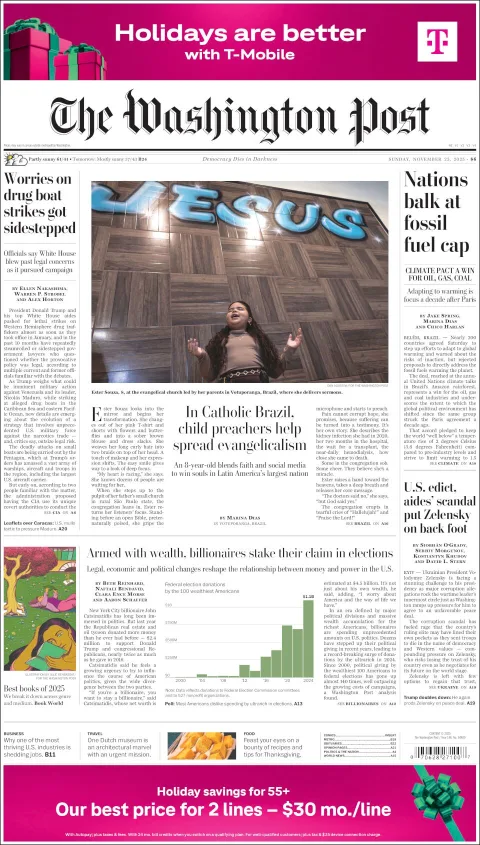 Portada de The Washington Post