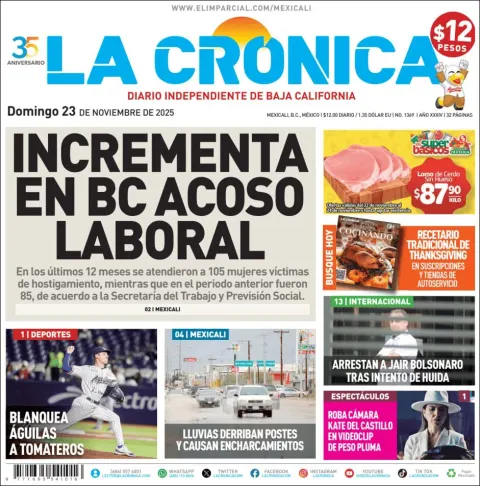 Portada de La Cronica