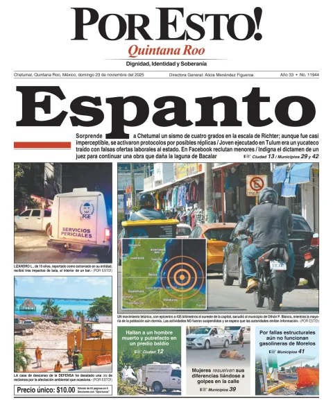 Portada de Por Esto (quintana Roo Chetumal)