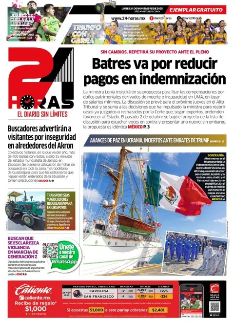 Portada de 24 Horas