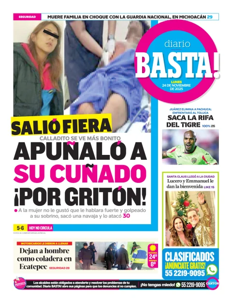 Portada de Basta! (contraportada )