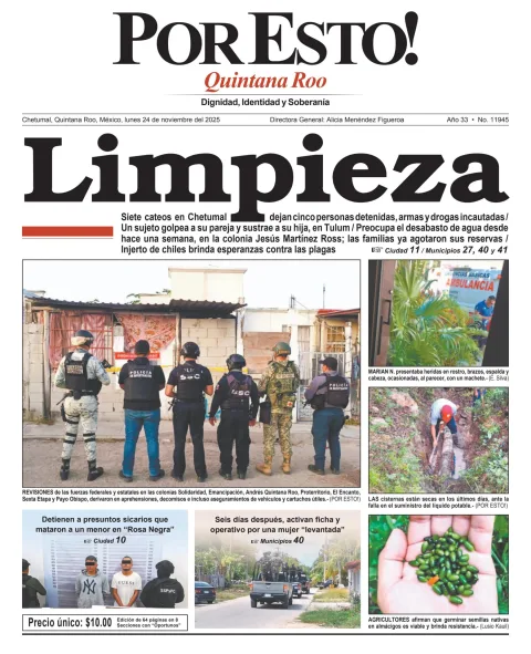 Portada de Por Esto (quintana Roo Chetumal)