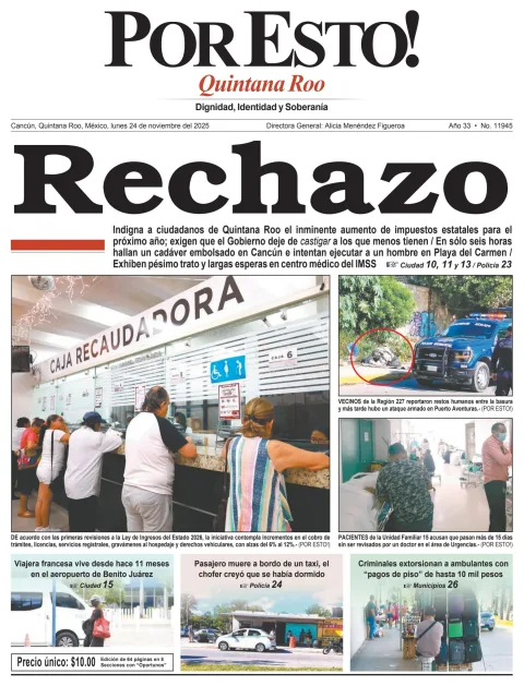 Portada de Por Esto (quintana Roo Cancun)