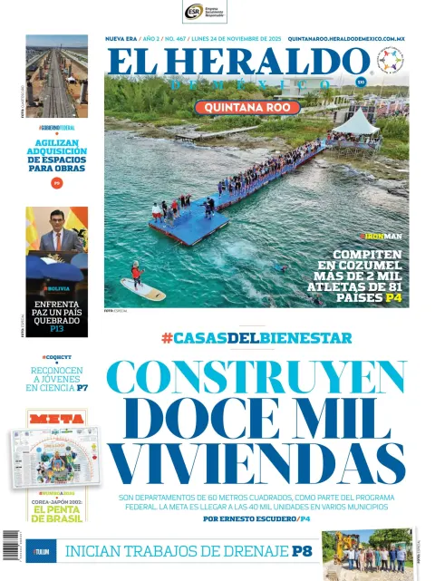 Portada de El Heraldo de Mexico - Quintana Roo
