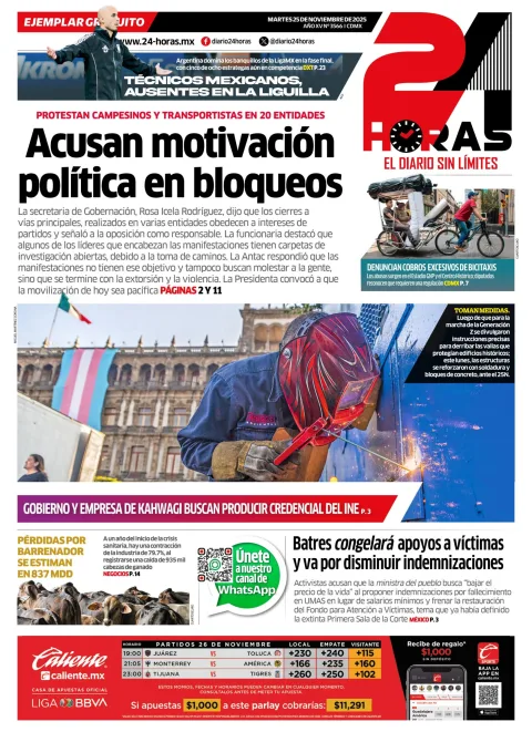 Portada de 24 Horas