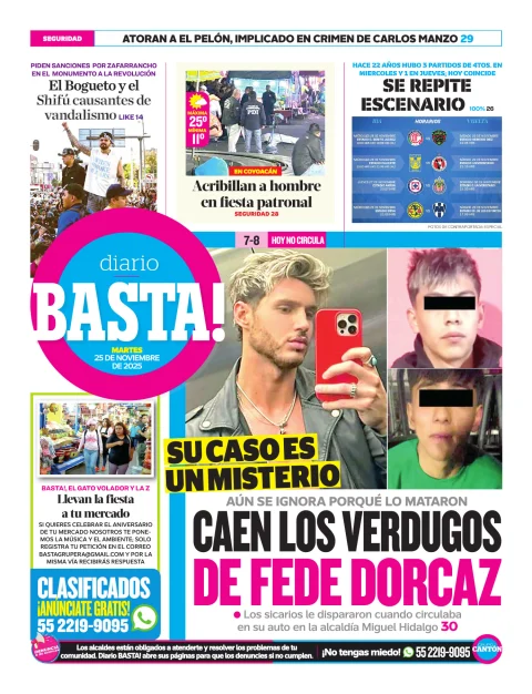 Portada de Basta! (contraportada )