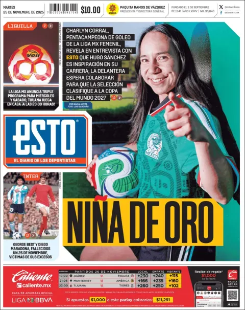 Portada de Esto del martes, 25 de noviembre de 2025