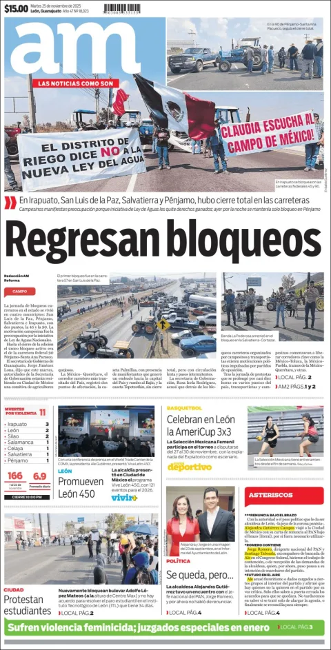 Portada de Am Corredor Industrial del martes, 25 de noviembre de 2025