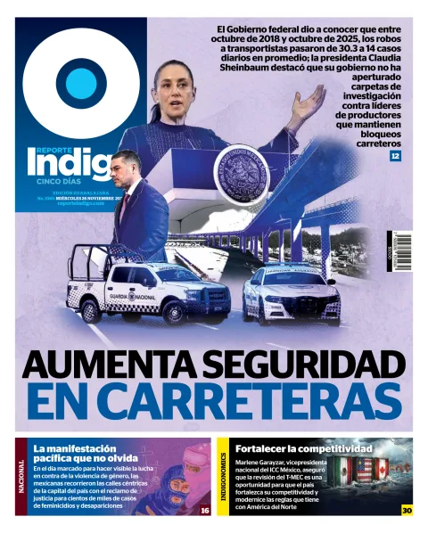Portada de Reporte Indigo Guadalajara del miércoles, 26 de noviembre de 2025