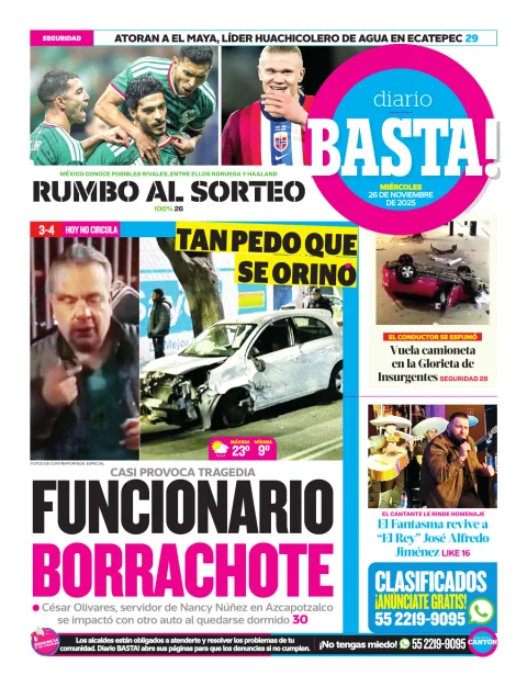 Portada de Basta! (contraportada )