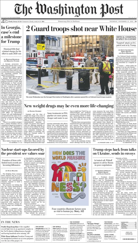 Portada de The Washington Post