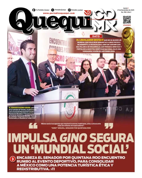 Portada de Quequi CDMX del jueves, 27 de noviembre de 2025