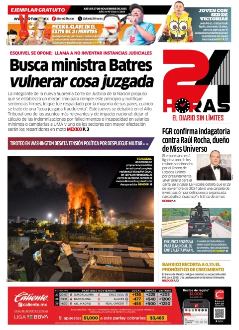 Portada de 24 Horas