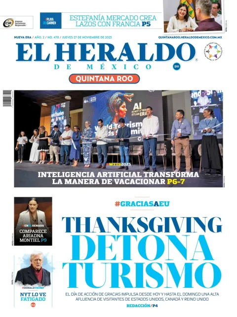 Portada de El Heraldo de Mexico - Quintana Roo