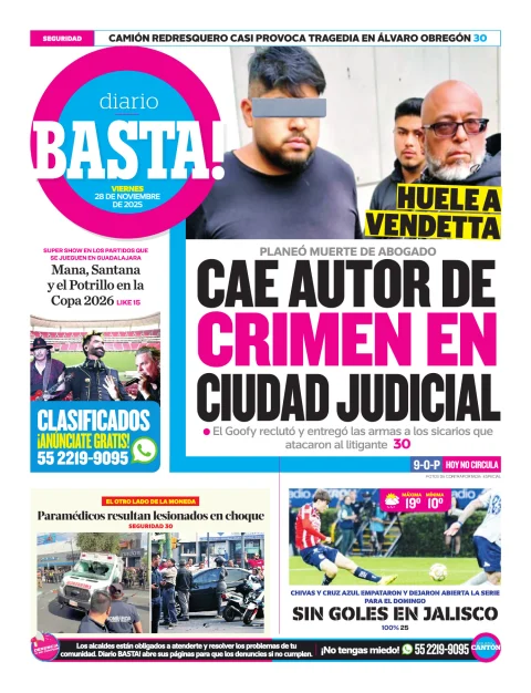 Portada de Basta! (contraportada)