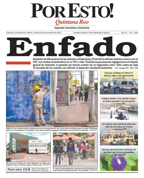 Portada de Por Esto (quintana Roo Chetumal)