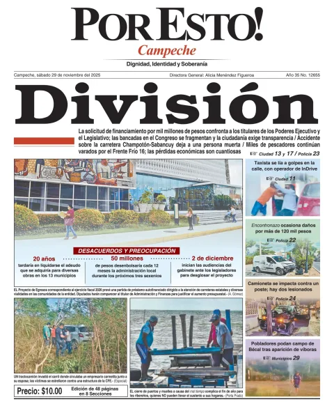 Portada de Por Esto (campeche)