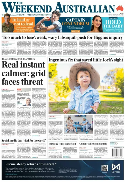 Portada de The Australian