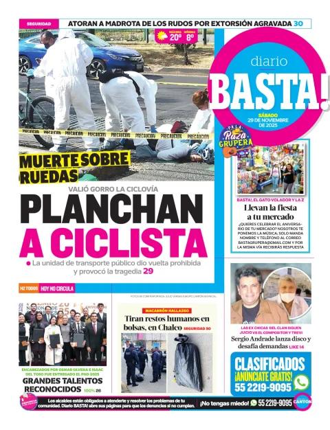 Portada de Basta! (contraportada)