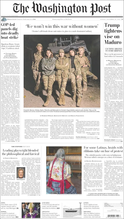 Portada de The Washington Post