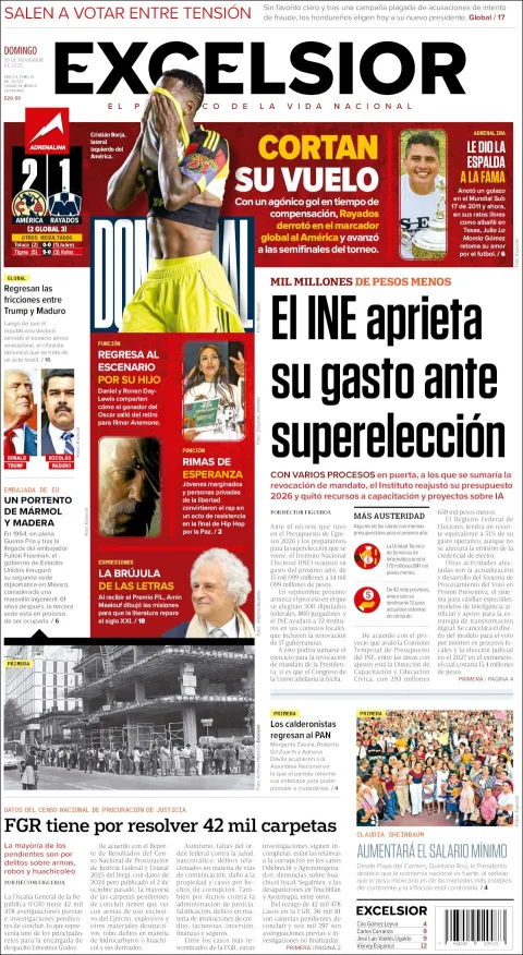 Portada de Excelsior