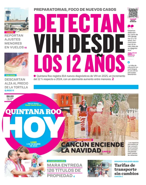 Portada de Quintana Roo Hoy (portada)