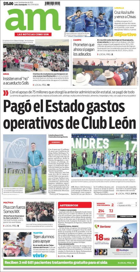 Portada de Am Corredor Industrial del lunes, 1 de diciembre de 2025