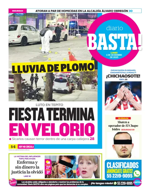 Portada de Basta! (contraportada)