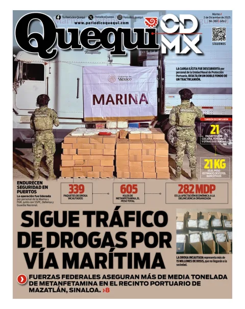 Portada de Quequi CDMX del martes, 2 de diciembre de 2025