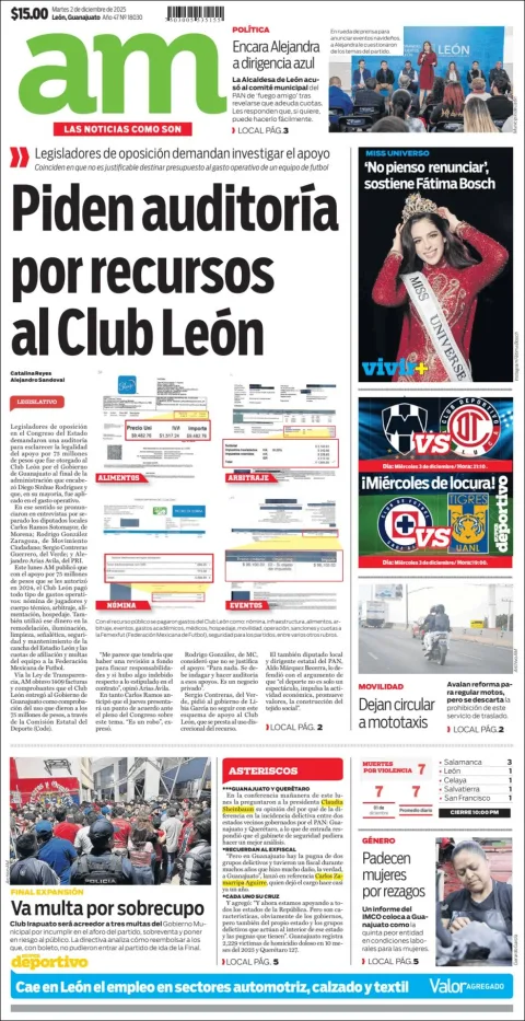 Portada de Am Corredor Industrial del martes, 2 de diciembre de 2025