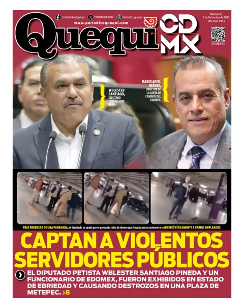 Portada de Quequi CDMX del miércoles, 3 de diciembre de 2025