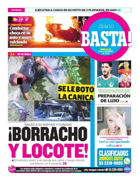 Portada de Basta! (contraportada)