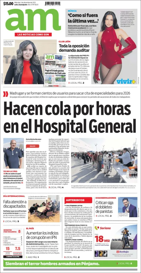 Portada de Am Corredor Industrial del miércoles, 3 de diciembre de 2025