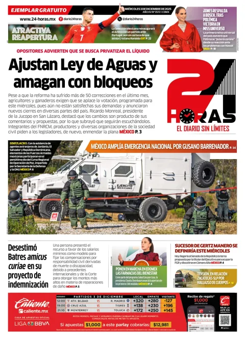 Portada de 24 Horas