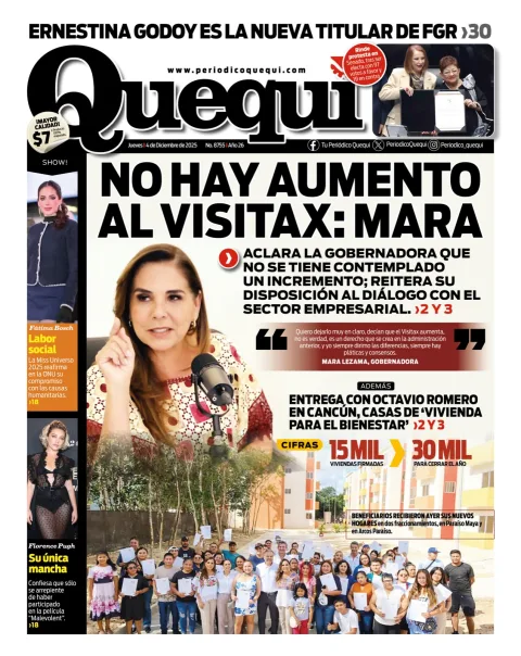 Portada de Quequi del jueves, 4 de diciembre de 2025