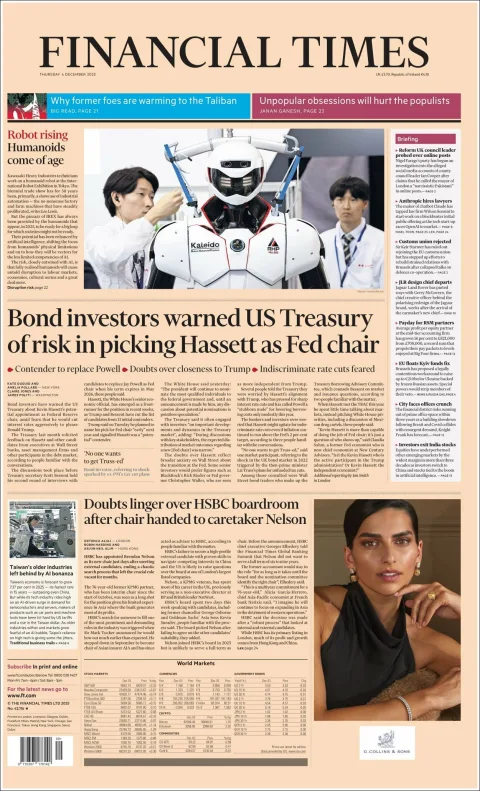 Portada de Financial Times