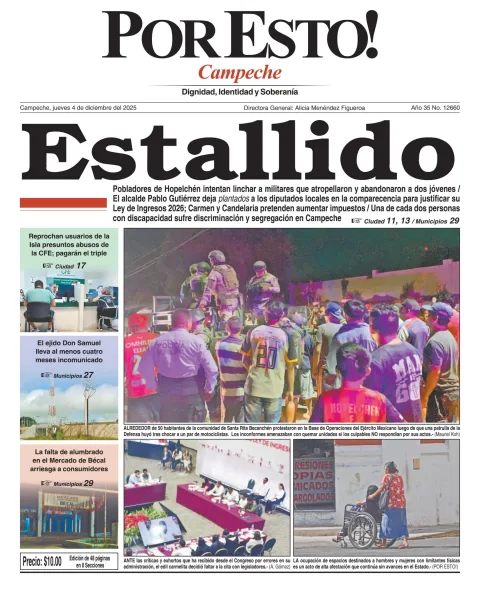 Portada de Por Esto (campeche)